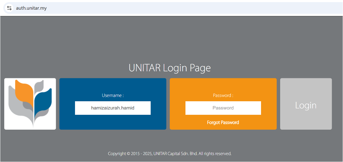Login Screen