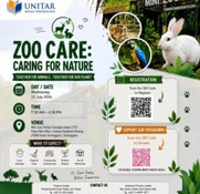 Zoo Care: Caring for Nature poster — 22 July 2026, together for animals, together for our planet